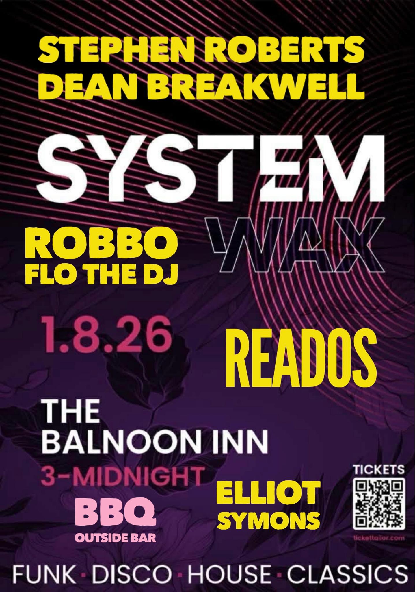 System Wax Event Flyer